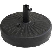 Sunjoy Universal Black Water & Sand Inject Spoke Texture Patio Umbrella Base