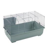 Little Friends Rabbit 80cm Indoor Rabbit/Guinea Pig Cage - Silver, Grey