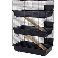 Little Friends Rabbit 100cm Triple Cage Indoor for Rabbits/Guinea Pigs, Multi