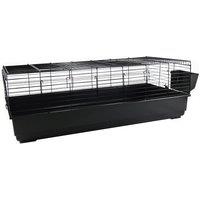 Little Friends Rabbit 140cm Large Indoor Rabbit/Guinea Pig Cage, Black