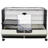 Little Friends Windsor Single 100cm Small Animal Rat Cage - Grey/White, Grey