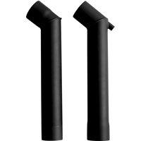 Ozpig Double Offset Chimney Pieces, Black