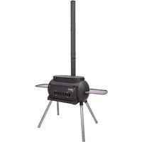 Ozpig Big Pig Log Burner BBQ, Black