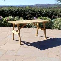 Zest Freya Rectangle Table, Brown