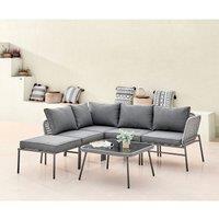 Furniture Box FurnitureBox Maldives Outdoor Sofa Set 4-5 Seat Grey, Grey
