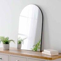 Yearn Mirrors Yearn Minimal Arch Mirror Black 75 X 50cm, Black