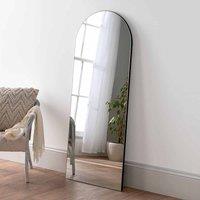 Yearn Mirrors Yearn Minimal Large Arch Mirror Black 150 X 60cm, Black