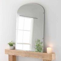 Yearn Mirrors Yearn Delicacy Large Mantle Mirror Silver Bevelled 91 X 120cm, Silver