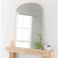 Yearn Mirrors Yearn Simplicity Mantle Large Mirror Gold Plain 92 X 121cm, Gold