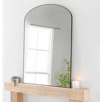 Yearn Mirrors Yearn Simplicity Mantle Large Mirror Black Plain 92 X 121cm, Black