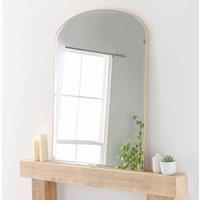 Yearn Mirrors Yearn Simplicity Mantle Large Mirror Gold Bevelled 92 X 121cm, Gold