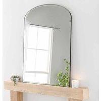 Yearn Mirrors Yearn Simplicity Mantle Large Mirror Black Bevelled 92 X 121cm, Black