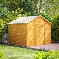 Power 8x10 Apex No Window Shed, Brown
