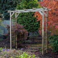 Forest Garden Classic Flat Top Arch, Brown