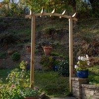 Forest Garden Hanbury Dome Top Arch, Brown