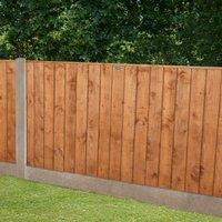 Forest Garden 6ft x 4ft (1.83m x 1.23m) Closedboard Fence Panel, Brown