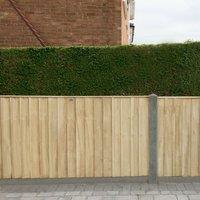 Forest Garden 6ft x 4ft (1.83m x 1.23m) Pressure Treated Closedboard Fence Panel, Brown