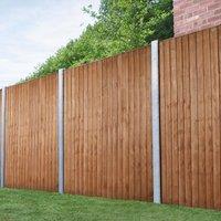 Forest Garden 6ft x 6ft (1.83m x 1.85m) Closedboard Fence Panel, Brown