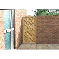 Forest Garden Europa Dome Gate 6ft (1.83m High), Brown