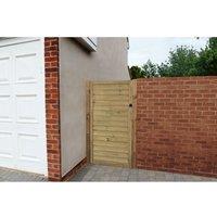 Forest Garden Horizontal Tongue and Groove Gate 6ft (1.83m High), Brown