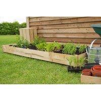 Forest Garden Standard Raised Bed, Brown