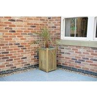 Forest Garden Slender Planter - Small, Brown