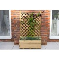 Forest Garden Trellis Planter, Brown