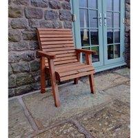 Churnet Valley Garden Furniture Churnet Valley Outdoor Wooden Chair, Brown