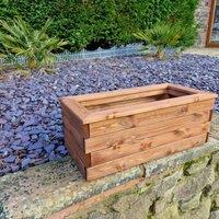 Churnet Valley Garden Furniture Churnet Valley Trough Medium (H32 X W79 X D39cm), Brown