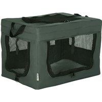 PawHut 48.5cm Foldable Pet Carrier w/ Cushion for Miniature Dogs - Grey, Grey