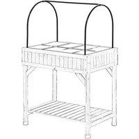 VegTrug Herb Garden Greenhouse Frame, Black