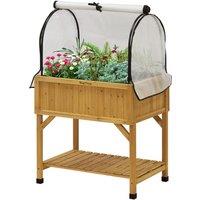 VegTrug Greenhouse Frame & Multi Cover Set for Raised Planter (Frame/Cover Only), Black