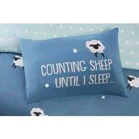 Rapport Home Counting Sheep Duvet Set King Blue, Blue