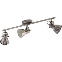 Eglo Seras 1 Antique Nickel 3 Light (Inclusive) Spot Light, Cream