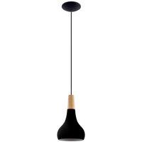Eglo Sabinar Ip20 Steel 180Mm Modern Pendant Light - Black, Black