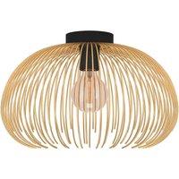 Eglo Venezuela Ip20 Gold Flush Mounted Ceiling Light, Black