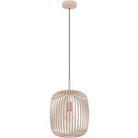 Eglo Romazzina Caged Modern Pendant Light - Cream, Cream