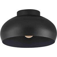 Eglo Mogano 2 Domed Semi-flush Ceiling Light, Black