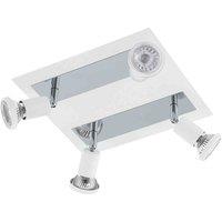 Eglo Sarria Chrome Metal 4 Light included Spot Light Ceiling Fitting, White