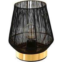 Eglo Escandidos Brass Steel Table Lamp, Black