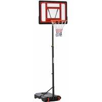 HOMCOM Adustable Basketball Stand 160-210cm, Black