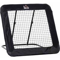 Homcom Football Training Net Target Goal With Adjustable Angles Black, Black