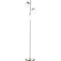 HOMCOM Modern Tree Floor Lamp w/ 3 Light - Silver, Silver
