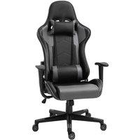 Vinsetto High Back Racing Gaming Chair Reclining ComPUter Chair With Head Pillow, Black