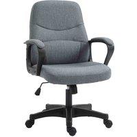 Vinsetto Office Chair With Massage 360 Swivel Chair Adjustable Height Grey, Grey