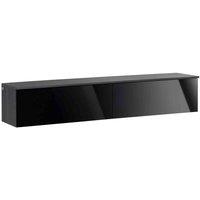 HOMCOM Wall Mounted TV Stand Unit - Black