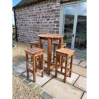 Charles Taylor Alfresco Bar Set Four Seater, Brown