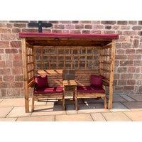 Charles Taylor Grand Henley Twin Seat Arbour Burgundy