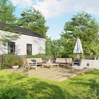 18X18 Power Timber Decking Kit - No Handrails 5.4M X 5.4M , Brown