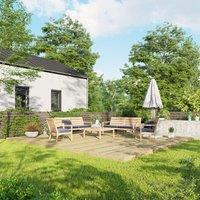 18X20 Power Timber Decking Kit - No Handrails 5.4M X 6M , Brown